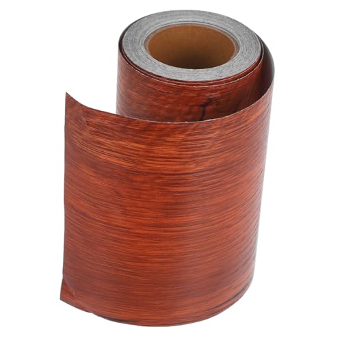 SOLUSTRE 1 Rolle Aufkleber Mit Holzmaserung Holzreparaturband Reparaturset Für Holzkratzer Holzmaserungsbänder Schrank Klebeband Tapetenrand Reparatur Von Holzmaserungsböden Brown Pvc von SOLUSTRE