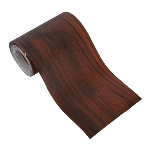 SOLUSTRE 1 Rolle Aufkleber Mit Holzmaserung Möbelband Klebeband, Das Wie Holz Aussieht Pinnwand Aus Holz Holzbodenband Reparaturband Für Holzmaserung Tapetenrand Holzband Coffee Pvc von SOLUSTRE