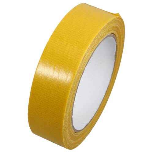 SOLUSTRE 1 Rolle Doppelseitiges Klebeband Bastelband Glasfasergewebeband Reparaturband dekoratives Klebeband Teppichband für Teppich Stoffband Klebebänder Ballaststoff Yellow von SOLUSTRE