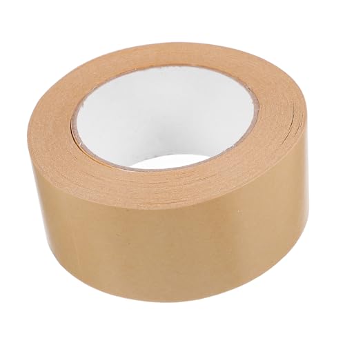 SOLUSTRE 1 Rolle Klebeband Aus Kraftpapier Packband Papier Klebeband Bildband Zum Einrahmen Packband Aus Papier Gummiertes Kraftpapierband Bandverpackung Bildrahmenband Pappband Brown von SOLUSTRE