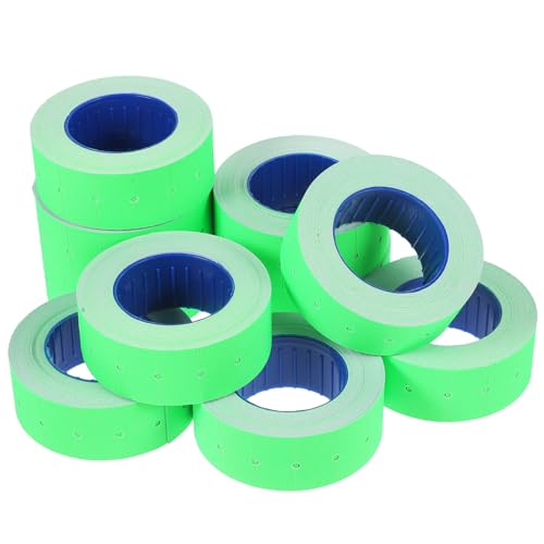 SOLUSTRE 1 Rolle Preisschildpapier Etiketten Aufkleber Preisschilder Für Waren Klebeetikett Selbstklebendes Leeres Preisschild Selbstklebendes Preisschild Green von SOLUSTRE