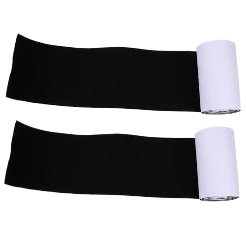 SOLUSTRE 1 Rolle Spurloses Klebeband Teppichgreifer Teppich-slip-stopper-aufkleber Teppichklebeband Für Hartholzböden Teppichgriffe Aufkleber Für Teppich Teppichband Black Polyester von SOLUSTRE