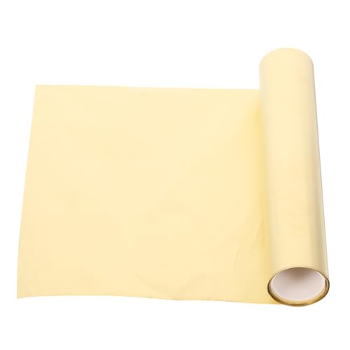 SOLUSTRE 1 Rollenblatt Metallfolienplatte Blattgoldversiegelung Goldfolie Goldenes Krepppapier Goldene Transferfolie Bastelfolie Metallisches Seidenpapier Goldene Alufolie Messing Yellow von SOLUSTRE