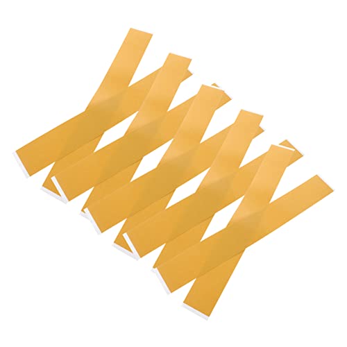 SOLUSTRE 1 Satz Doppelseitiges Klebeband Netzband Platte Doppelseitiges Wasserfestes Klebeband Doppelt Holzbearbeitung Verschmelzen Haken Streifen Doppelseitig Klebrig Pvc Yellow 10 Stück von SOLUSTRE