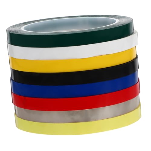 SOLUSTRE 1 Satz Isolierendes Mylarband Lichtband Bastelband Selbstklebendes Tape Buntes Klebeband Tapet Klebeetikettenbänder Klebebänder Beschriftungsbänder Band Masse Das Haustier 8 Rollen von SOLUSTRE