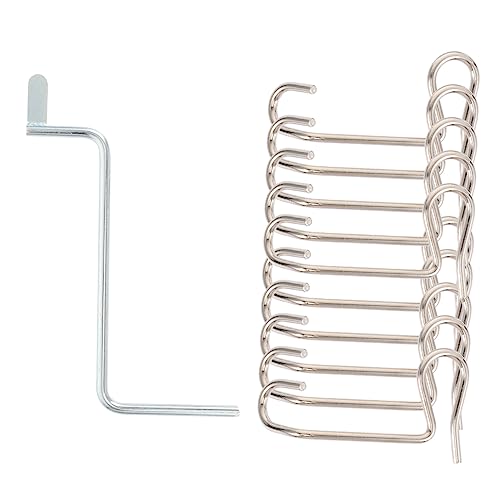 SOLUSTRE 1 Satz Stacheldrahtspanner Drahtklemmen Stecker Haustier Drähte Kette laufgitter zubehör drahtseil spanner Zaunsicherung Stahldrahtspanner für den Garten Stahlseilspanner Silver von SOLUSTRE