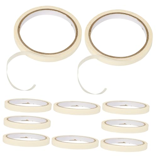 SOLUSTRE 10 Rollen Nahtband Klempnerband Zweiseitiges Klebeband Farbiges Klebeband Transparentes Klebeband Dünnes Klebeband Straßenband Transparentes Klebeband Abdeckband von SOLUSTRE