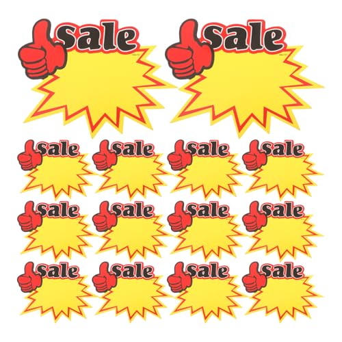 SOLUSTRE 100Pcs Large Tag Garage Verkauf Tags Garagenverkauf Aufkleber Label Für Stores Einzelhandelsverkaufsschilder Garagen Verkauf Labels Yard Sale Sticker Einzelhandelsschilder von SOLUSTRE