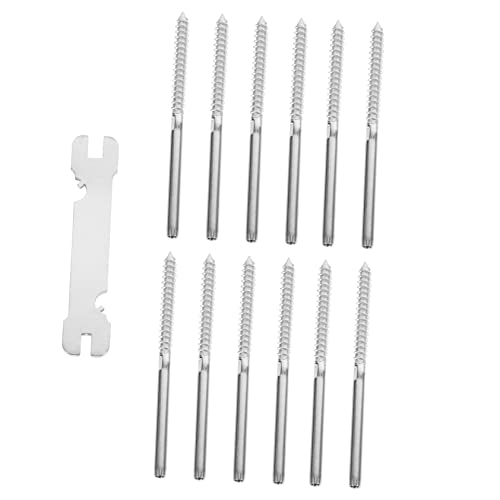 SOLUSTRE 1set Schraubklemme Zaun Schrauben Rand Scharnier System Bolzen Gitter Anlasser Krankentrage Spanner Schraubensatz Linke Und Rechte Schraube Schrauben Für Decksgeländer Metall 12pcs von SOLUSTRE