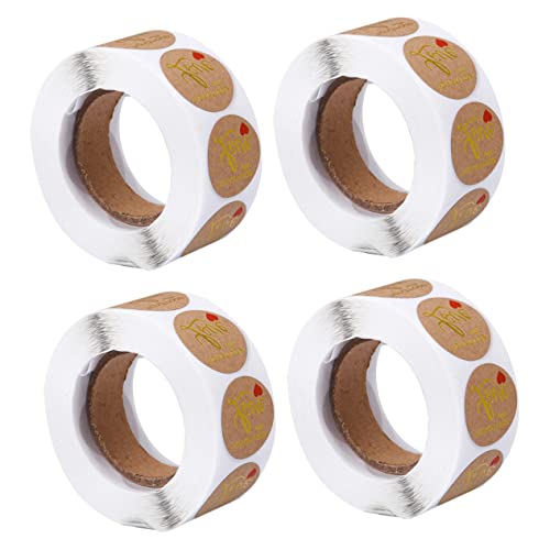 SOLUSTRE 2 Rollen Etiketten zum Backen von Kuchen individuelle Wachssiegelaufkleber Kuchen Aufkleber paketaufkleber catchring selbstklebender DIY-Aufkleber Geschenkaufkleber Kraftpapier von SOLUSTRE