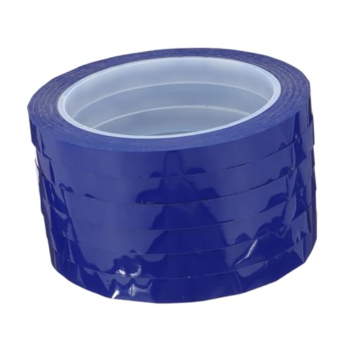 SOLUSTRE 2 Sätze Klebeband Sealing Tape Dichtbänder Electronic Tape Malerkreppband Bandspender Isolierung Wasserdichtes Isolierband Hochtemperaturband Das Haustier Blue 6 Rollen * 2 von SOLUSTRE