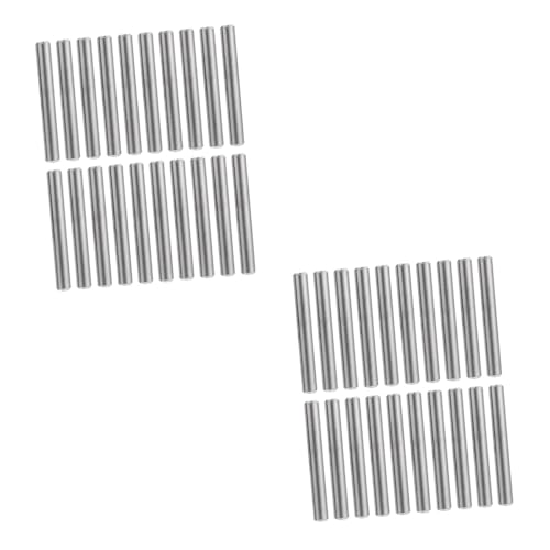 SOLUSTRE 2 Sätze Parallelstift Schließanlage Avertar Stoffkamm Feder Passstift Pin-backing-verriegelung Tor Geschlitzter Federstift Geteilter Federdübel Rostfreier Stahl Silver 50 Stück * 2 von SOLUSTRE