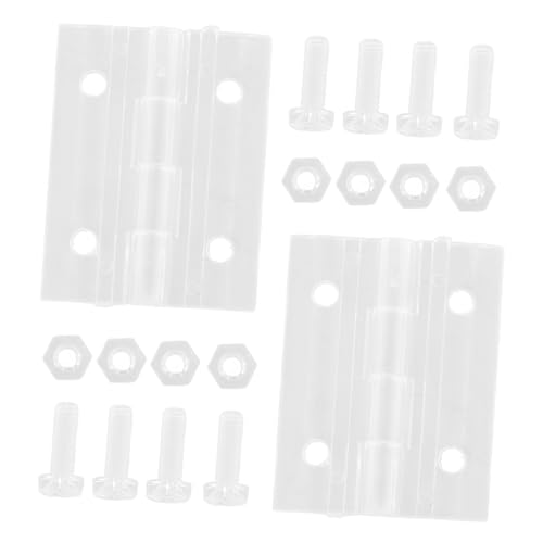 SOLUSTRE 2 Sätze Scharnier Wohnmobil Regale Garage Schwer Standard Kette Bausatz Sperren Schlösser Offen Europäisch Überlagern Halterung Begrenzer Tragbar Deckel Transparent Acryl von SOLUSTRE