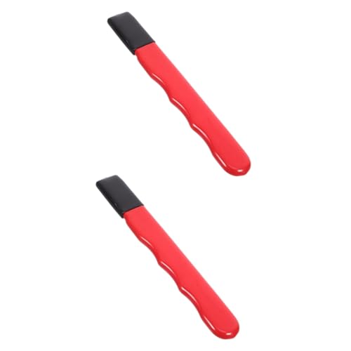 SOLUSTRE 2 Stück Schleifstein für Outdoor-Messer und Scheren Klingen Werkzeug Rand pro Trimmer Abs Outdoor Messerschärfer Handheld Messerschärfer Schärfer für Gartengeräte Plastik rot von SOLUSTRE