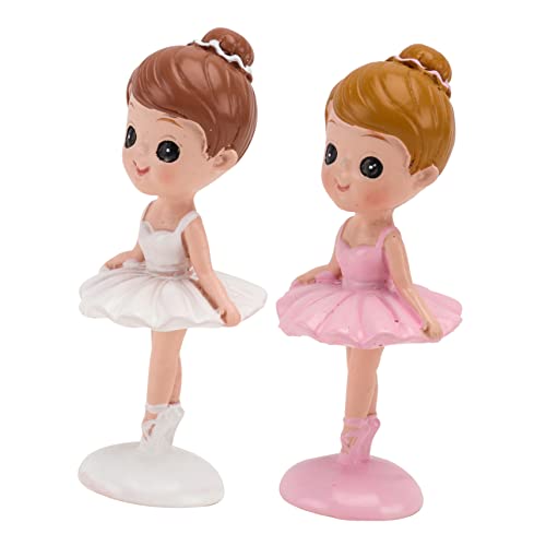 SOLUSTRE 2 Stücke Ballett Kuchen Topper Mädchen Figurine Geburtstag Kuchen Dekorationen Cartoon Design Für Parteien SOLUSTRE 2 Stücke Ballett Kuchen Topper Mädchen Figurine Geburtstag Kuchen Dekorationen Cartoon Design Für Parteien von SOLUSTRE