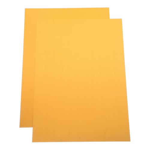 SOLUSTRE 2St Gravierte bedruckte Aluminiumplatte Folienkarton Origami für Vinyl-Aufkleberpapier farbiges Baupapier Farbpapier zum Basteln farbige Zellophanfolie Heißprägefolie Golden von SOLUSTRE