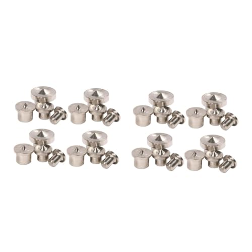 SOLUSTRE 2sets Locator Handwerkzeug Holzbohrer Bohrlochmarkierer Bohrlochmarker Holzverarbeitung Metrisch Planke Holzbearbeitungswerkzeug Holz Bohrer Werkzeug Metall Chrom Silver 16pcs*2 von SOLUSTRE