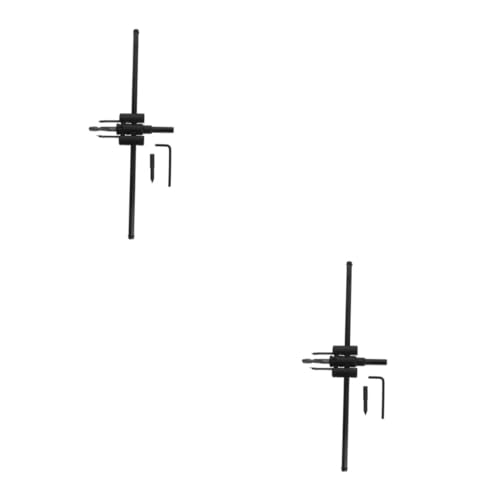 SOLUSTRE 2st Verstellbarer Lochöffner Verstellbarer Bohrer Für Heimwerker Zimmerei-lochöffner Bohrwerkzeug Für Holz Verstellbarer Bohrer Für Löcher Bohrschneidewerkzeug Black Legierung von SOLUSTRE