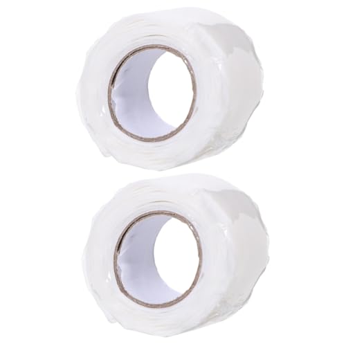 SOLUSTRE 2st Wasserdichtes Reparaturband Wasserdichtes Dichtungsband Wasserfestes, Selbstklebendes Dichtungsband Duschabdichtungsstreifen Nahtband Für Band Schwere Klebeband Weiß Pvc von SOLUSTRE