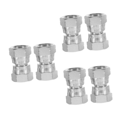 SOLUSTRE 3 Sätze 3 Sets Drehgelenk Luftkompressor Luftschlauch Luftdüse Reifenfüller Luftschalter Schnellkupplung Adapter Luftwerkzeug Fitting Hammermutter T 2 Stück * 3 von SOLUSTRE