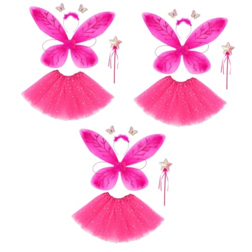 SOLUSTRE 3 Sätze Schmetterlingsflügel Eingestellt Funkelnd Schmetterlings-stirnband Märchenkostüm Für Mädchen Märchenprinzessin Verkleiden Sich Party Schmetterlinge Feenflügel Stoff SOLUSTRE 3 Sätze Schmetterlingsflügel Eingestellt Funkelnd Schmetterlings-stirnband Märchenkostüm Für Mädchen Märchenprinzessin Verkleiden Sich Party Schmetterlinge Feenflügel Stoff von SOLUSTRE