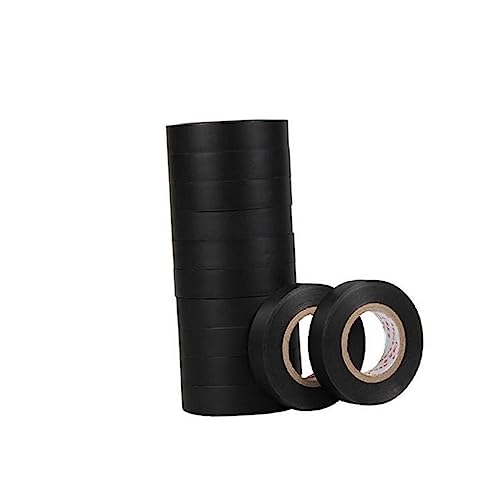 SOLUSTRE 3 Stk PVC-Isolierband Elektriker Klebeband PVC Isolierband schwarzes Klebeband superstarkes Klebeband wasserdichtes Band geiles Band rosa Isolierband Folienband Absperrband Black von SOLUSTRE