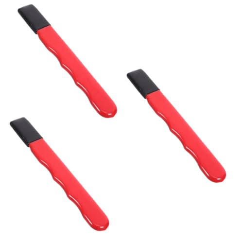 SOLUSTRE 3 Stück Schleifstein Für Outdoor- Und Scheren Rasenmäher Pro Hecke Schnell Rand Wolfram Multi Trimmer Kettensäge Beil Gartenschere Abs Rot Legierter Stahl von SOLUSTRE