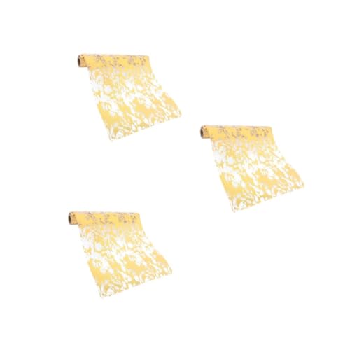 SOLUSTRE 3st Tischläufer Aus Goldfolie Und Silberfolie Hochzeitstischdekoration Tischdekoration Für Thanksgiving-Dinner Thanksgiving-Dekorationen Für Den Tisch Polyester Golden von SOLUSTRE