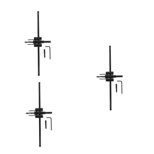 SOLUSTRE 3st Verstellbarer Lochöffner Lochöffner-set Verstellbares Bohrwerkzeug Für Zimmereiarbeiten Verstellbare Bohrwerkzeuge Für Die Holzbearbeitung Zimmerei-lochöffner Legierung Black von SOLUSTRE
