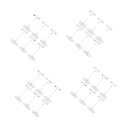 SOLUSTRE 4 Sätze Disc-etikettenhalter Clips Für Schilderhalter Aus Kunststoff Preiskartenhalter Aus Eisen Kartenständer Beschilderungsclip Transparenter Schilderhalter Abs 6 Stück * 4 von SOLUSTRE