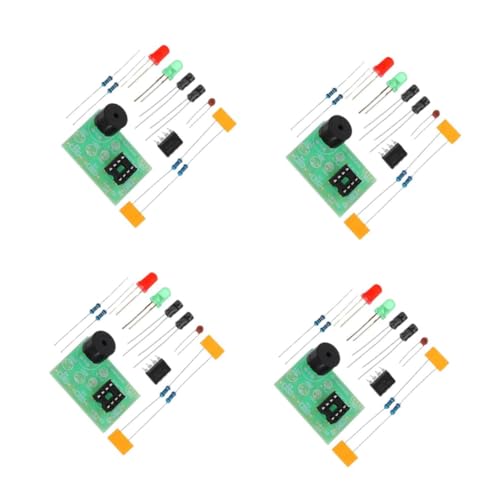 SOLUSTRE 4 Sätze Elektronikbausatz Elektronische Gadgets Elektronikbausatz Praktischer Lötbausatz DIY Lötübungsbausatz Schaltungsprojekt Elektronik Trainingsplatine 3 Stück * 4 von SOLUSTRE