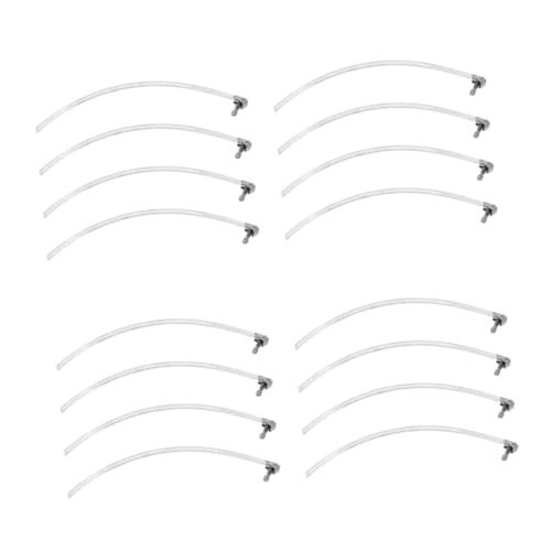 SOLUSTRE 4 Sätze Schnallenverschluss Verstellbare Schlauchschellen Schlauchklemmen Set Flexible Schlauchschellen Klemmen Für Rohre Bandklemme Metallband Rostfreier Stahl Silver 4 Stück * 4 von SOLUSTRE