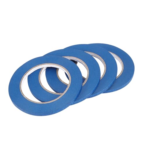 SOLUSTRE 4 Stück Schattenpapier Plakatband Kunstband Stoffband Malerband Auto- weißes Band insulation tape hitzebeständiges klebeband blaues klebeband auto klebeband Autozubehör Blue von SOLUSTRE