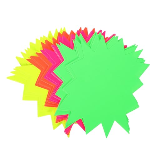 SOLUSTRE 40st Preisschild Für Explosive Aufkleber Das Etikett Tags Für Geschäfte Tags Für Flohmärkte Ersatz-sale-tags Tags Für Den Handel Aktionspreis Papier 250g Fluoreszierendes Papier von SOLUSTRE