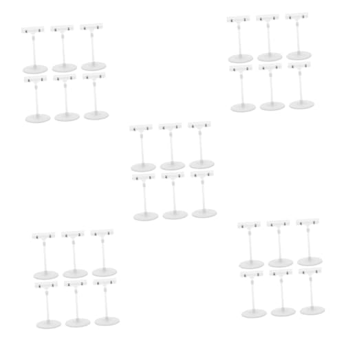 SOLUSTRE 5 Sätze Disc-etikettenhalter Display Mit Mehreren Preiskartenhaltern Preiskarteninhaber Vertikaler Preiskartenhalter Preiskartenhalter-organizer Kartenständer Abs 6 Stück * 5 von SOLUSTRE