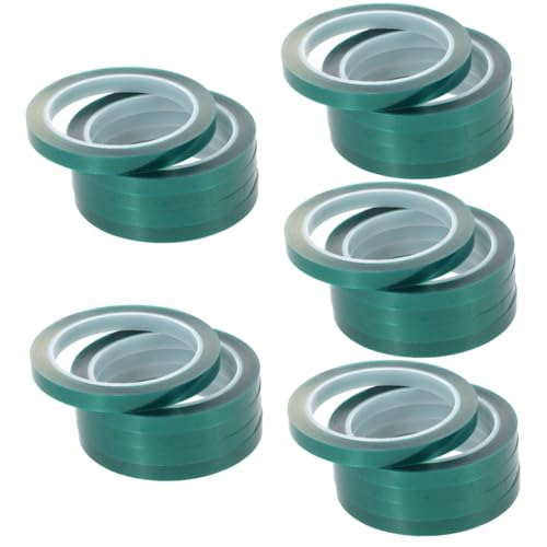 SOLUSTRE 5 Sätze Wärmeübertragungsband Klares Abdeckband Stopper Wasserdicht Gaffers Tape Wärmeleitpaste Leitung Bleiband Klebeband Im Freien Bandspender Tür Das Haustier Green 5 Rollen * 5 von SOLUSTRE