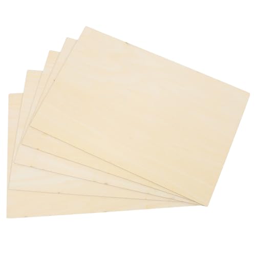 SOLUSTRE 50 Stück Handgefertigtes Lindenholzbrett Einfüllstutzen Kork-Stativ Schubladenschienen DIY Korkplatten Korkteller-Set kleines Holzschneidebrett Schneidebrett aus Holz Beige von SOLUSTRE