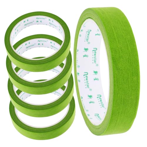 SOLUSTRE 5St Abdeckband verpackungsband Beschriftungspapierband Klebeband zum Lackieren Beschriftungsband Kunstband Trimmband breites Klebeband Malerband Bandbeschriftung Green von SOLUSTRE