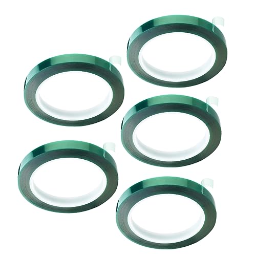 SOLUSTRE 5St Abschirmband für Leiterplatten Abdeckband aus Polyester auto klebeband Packband klar Folienband pädiprotect schutzzelt sprühlack Plattierungsband Auto grünes Band Green von SOLUSTRE