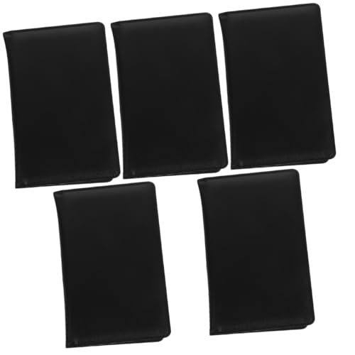 SOLUSTRE 5st Rechnungen Zwischenablage Papier Clips Mit Klipp Planke Büroklammern Mini-zwischenablage Klemmbretter Zwischenablage-notizblock Große Zwischenablage Black Hochwertiges Pu-leder von SOLUSTRE