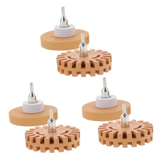 SOLUSTRE 6 Stk Gummirad Entfernen Entferner-radierrad Aufkleber-entferner Radiergummi-klebstoffentferner Für Bohrmaschine Radiergummi Für Bohrer Rad Zum Entfernen Von Autoaufklebern von SOLUSTRE