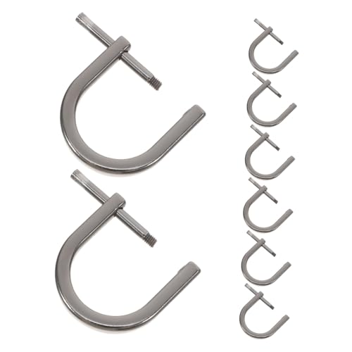 SOLUSTRE 8 Stück Entfernen Sie Den Schraubenring Metall D Schnallen Mini D Ring Gurtband D Ringe D Ringe Metallschnalle Handtaschenriemen Schlaufe Haken Hufeisenschnalle D von SOLUSTRE