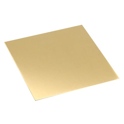 SOLUSTRE Blech Messingplatte Blattgold Malen Bastelfolie Goldflocken Goldfolie Metallische Karte Goldenes Geschenkpapier Vereiteln Vergoldung Lametta Fransen Glitzerkarton Kupfer von SOLUSTRE