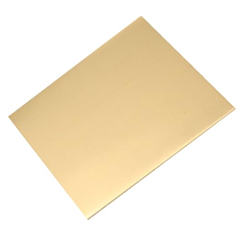 SOLUSTRE Blech Messingplatte Metallische Karte Blattgold Malen Goldenes Geschenkpapier Goldfolie Vereiteln Bastelfolie Vergoldung Lametta Fransen Goldflocken Glitzerkarton Kupfer von SOLUSTRE