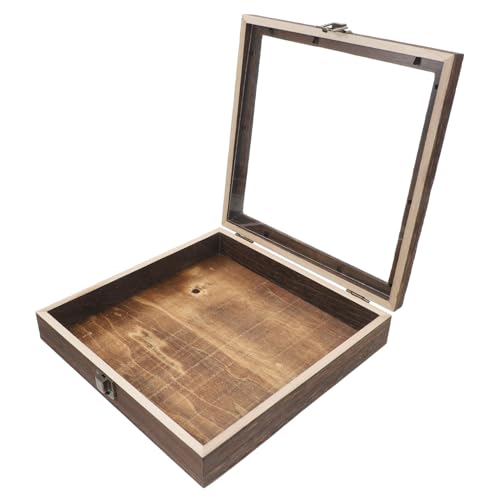 SOLUSTRE Box Aus Massivem Holz Insektenproben Box Vitrine Holz Displayrahmen Bilderrahmen Rahmen Getrockneter Halter Rahmen Für Gepresste Blumen Getrocknete Dekoration Fotohalter von SOLUSTRE