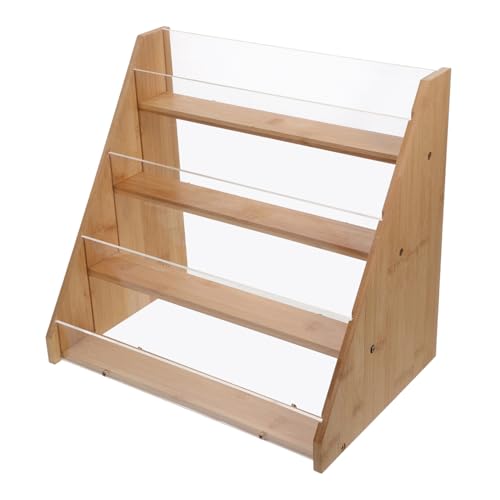 SOLUSTRE Etagenständer aus Holz Postkartenanzeigestand Kartenständer Ausstellungsschrank Einzelhandelsdisplay Mehrfachkartenhalter Grußkartenaufbewahrung Holzständer zum Ausstellen Bambus SOLUSTRE Etagenständer aus Holz Postkartenanzeigestand Kartenständer Ausstellungsschrank Einzelhandelsdisplay Mehrfachkartenhalter Grußkartenaufbewahrung Holzständer zum Ausstellen Bambus von SOLUSTRE