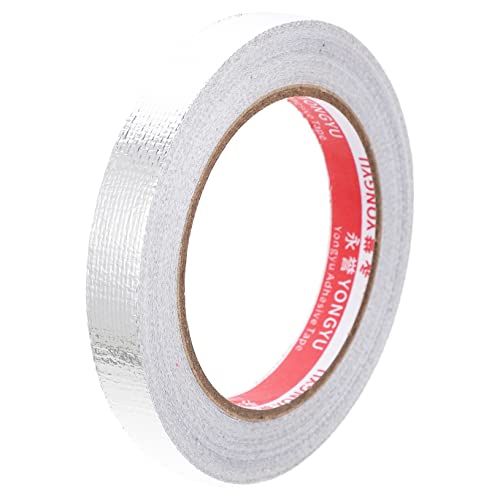 SOLUSTRE Glasfaser Aluminium Folien Klebeband 15mm x Hitzebeständig Selbstklebend Ideal Für Rohrreparaturen Und Abdichtungen Langlebig Und Wasserdicht Vielseitig Einsetzbar von SOLUSTRE