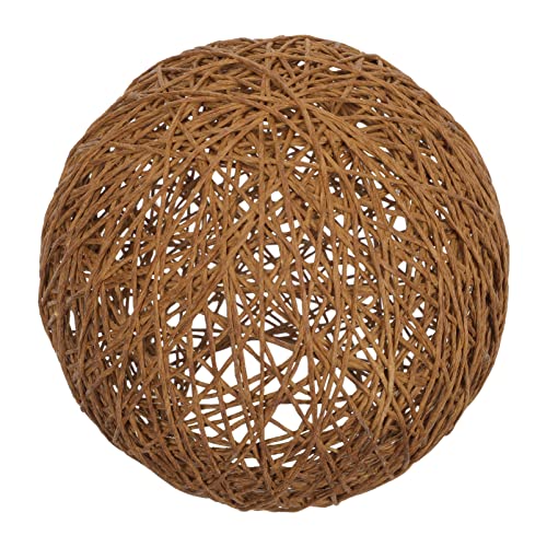 SOLUSTRE Kronleuchter Schatten Lampenabdeckung Aus Korbgeflecht Rattan-kugellampenschirm Lampenschirme Aus Rattan Hängeleuchte Rattan-lichtschirm Gewebte Duft Schreibtischlampe Papier von SOLUSTRE