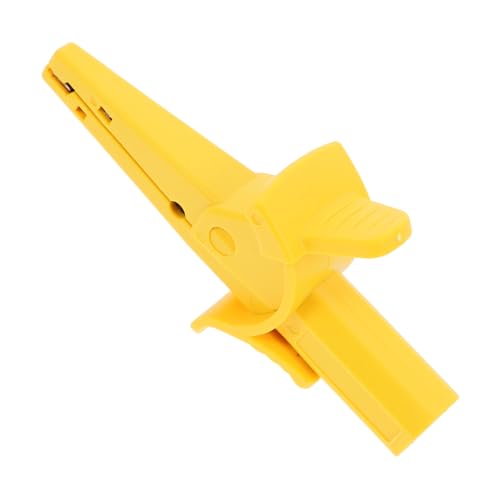 SOLUSTRE Multimeter-Krokodilklemme Prüfklemme Sicherheitsklemmclip Isolierte Krokodil-Testklemme Klemme zur Stromprüfung Sichere Krokodilklemme Testclip Isolierter Prüfclip Plastik Yellow von SOLUSTRE