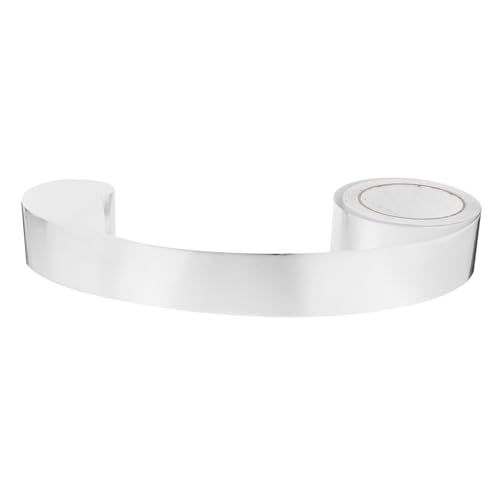 SOLUSTRE Nahtaufkleber Aus Aluminiumfolie Bad Selbstklebender Dichtungsstreifen Dichtungsband Selbstklebend Toilettenversiegelung Um Die Toilette Schälen Und Abdichten Klebeband Silver von SOLUSTRE